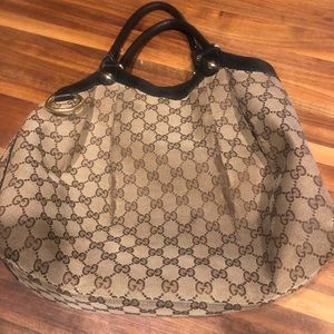 Gucci Sukey Beige/brown hobo bag